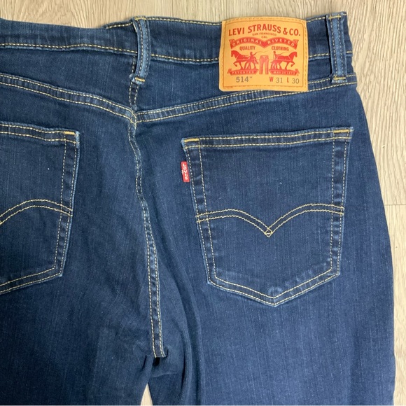 514 Levi’s Denim Jeans Men - Dark Blue - Picture 4 of 5